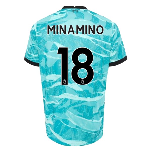 Camiseta Liverpool NO.18 Minamino 2ª 2020 2021 Azul